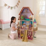 Casuta fermecata Printesa Belle Disney Princess - Casuta de papusi din lemn Belle Enchanted Dollhouse Kidkraft